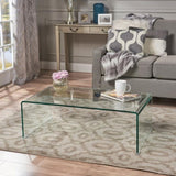 ZUN COFFEE TABLE 12MM TEMPERED BENT GLASS 57674.00