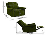 360&deg Swivel Recliner Manual Rocking Recliner Home Theater Manual Recliner Chair Nursery Rocker N763P202666E