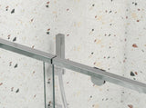 38-42" W x 71" H Piovt Swing Glass Shower Door,Pivot Frame Sliding Shower Door with 1/4" Clear W2122P199014