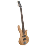 ZUN 44 Inch GIB 5 String H-H Pickup Laurel Wood Fingerboard Electric Bass 24572750