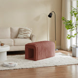 Ottoman Storage Bench Pet Supplies Corduroy Bench Cat's nest to hide For the Living Room, Entryway W1825P235544