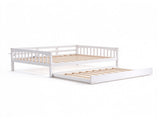 White painted finish, solid pine construction , Full-size bed, 24500023