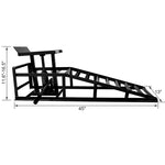 ZUN Auto Car Truck Service Rampss, Garage Car Hydraulic Ramps Black 5 Ton,Automotive Hydraulic W46563680