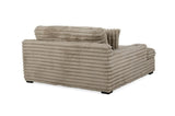 Man Wah Presley Corduroy Chaise Armchair, Latte B2707P311003
