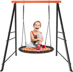 ZUN Roll over image to zoom in Swing Stand Frame｜Swing Set Frame for Both Kids and Adults｜880 Lbs 45713092