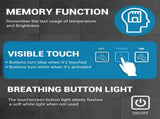 Bright LED Bathroom Mirror 32" x 24" Front Light, 5 Mins Defog, Full HD Reflected, 3 Colors 56378968