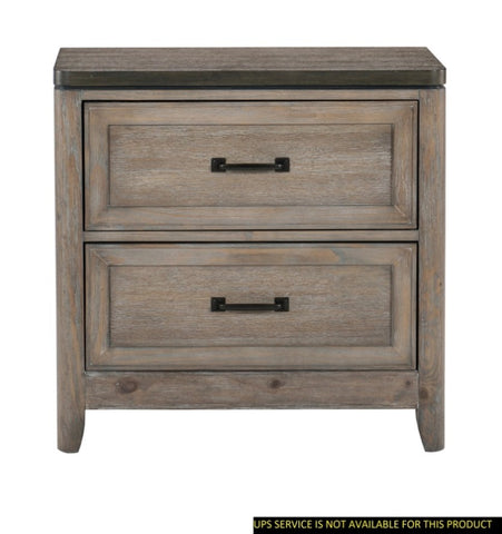 ZUN Transitional Two-Tone Finish 1pc Nightstand of Drawers with Ball Bearing Glides Bed Side Table B01155797
