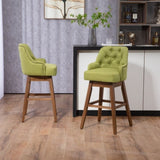 ZUN COOLMORE Bar Stools Set of 2 Counter Height Chairs with Footrest for Kitchen, Dining Room And 360 W395P145295