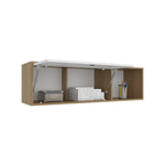 ZUN Sahara 47" Wide One - Door Wall Cabinet with Three Shelves and Pull up door for Home Office, Living B200P287122