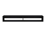 Warrior 59" Floating Tv Stand with Two open shelves, media compartments and cable management Black B200P240262
