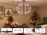 2 Pack Christmas LED Ball Lights, 12in & 16in RGB Light Balls with Remote Timer, 8 Modes & 8 74555864