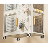 4-Tier Rolling Storage bookcase with Wheels, Large Capacity Storage bins, Mobile Multifunction 77276596
