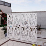 Metal Privacys W3.8Ft X H6Ft Outdoor and Indoor Divider with Free Standing Decorative Privacy W1586P282278