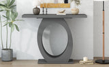 Mirod Stylish Modern Console Table with Egg-Shaped Base,Enhanced Stability and Durability,Sleek N760P214780E