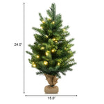 ZUN 24 Inch Christmas Tree with LED Lights 42717521