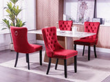 Classic Velvet Dinings, High-end Tufted Solid Wood Contemporary Velvet Upholstered Dining 70673798