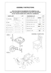 ZUN Grey Finish Dinette 5pc Set Kitchen Breakfast Counter height Dining Table w wooden Top Upholstered B01146569