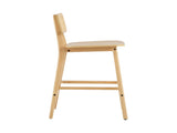 Bari Indoor Wood Barstool, Natural Finished, Set of 2 N775P264463N
