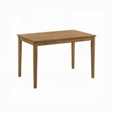 Weathered Oak 5-Piece Dining Set with Upholstered Seat B062P209306