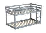 Solid Wooden , Solid Rubber Wooden Twin over Twin Loft Bed with Ladder ,Upper and Bottom Bed W504P191644