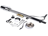 Chrome 30" Steering Column Hot Street Rod Tilt Automatic with Key and Adapter 22319633