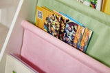 Kids Funnel Charlie White Kids Wooden Canvas Sling Magazine Bookcase B05367929
