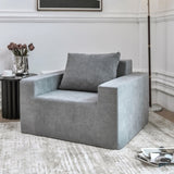Sofa in a box Foam Sofa Couch with Pillow, Bean Bag Chairs for Adults Stuffed High-Density Foam, W2733P206005