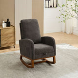 25.4"W Chair for Nursery, High Back Glider Chair with Retractable Footrest, Side Pocket, W3188P282077
