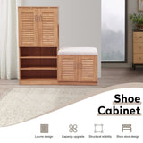 Multi functional Storage Cabinet with Bench & 73 Storage compartment, Adjustable layer board
, W2948P242706