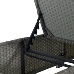 ZUN OUTDOOR SOFA PE RATTAN FURNITURE DECK CHAIR GRAY RATTAN W874P146994