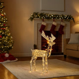 3.6FT Motorized Reindeer with Shaking Head, Outdoor Christmas Decorations with Motor & 120 Warm 28288502