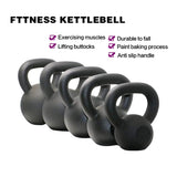 ZUN 20LBS Solid Cast Iron Kettlebells Ideal for Strength Training, Building Muscles 99221357