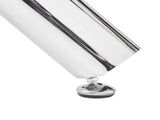 90*90*75cm Round Glass Dining Table Transparent Glass Table Leg Cross Design 73087134