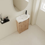 23" Freestanding Bathroom Vanity with Sink, Soft Close Doors W999P206106