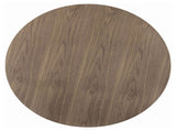 Brown and Black Round Dining Table B062P153874