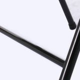 6pcs Elegant Foldable Iron & PVC Chairs for Convention & Exhibition Black 76060515