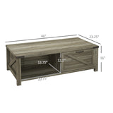 ZUN Coffee Table-Grey Oak （Prohibited by WalMart） 66190156