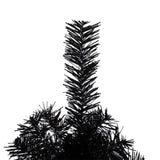 6ft 1050 Branches PVC Christmas Tree Black 26490395