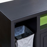 67 inch TV Stand Console for TVs up to 80 inches, No Assembly Required, Black Finish GL-B108P160200