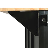 Kitchen Cart with Rubber wood Drop-Leaf Countertop ,Cabinet door internal storage racks,Kitchen WF298028AAB