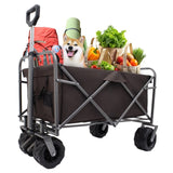 Outdoor Garden Park Utility kids wagon portable beach trolley cart camping foldable with big wheels W321P206641
