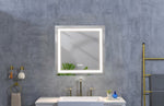 ZUN LED Bathroom Mirror "x " with Front and Backlight, Large Dimmable Wall Mirrors with Anti-Fog, W928P177793