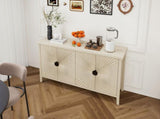 4 Door Sideboard ,Carved Sideboard Buffet Cabinet With Storage ,Modern Coffee Bar Cabinet With W688P225254