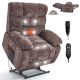 Lift Recliner Chair Heat Massage Dual Motor Infinite Position Up to 350 LBS Large Electric Power W3224P288620