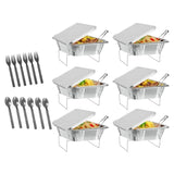 36-Pcs Disposable Chaffing Buffet with-Covers, Utensils Premium Chafing Dish Set for Events, 88920939