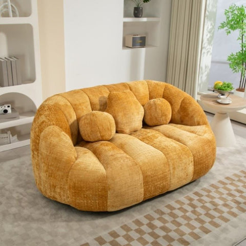 ZUN COOLMORE Bean Bag sofa Lazy Sofa Durable Comfort Lounger High Back Bean Bag Chair Couch for Adults W395P199623