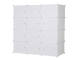 12 Cube Organizer Stackable Plastic Cube Storage Shelves Design Multifunctional Modular Closet 88526165