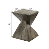 Zahi Weathered Oak Finish Accent Table B2726P360667