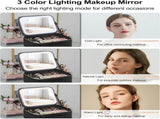 Makeup Bag with LED Mirror, Travelup Case for Women andup Artists Cosmetic Organizer Large 36874060