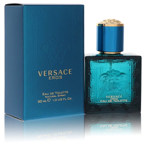 Versace Eros by Versace Eau De Toilette Spray 1 oz for Men FX-502083